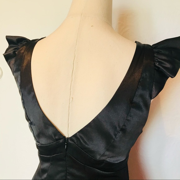 Bariano Size 8 Evening Club Event Black LBD Dress - Picture 7 of 9